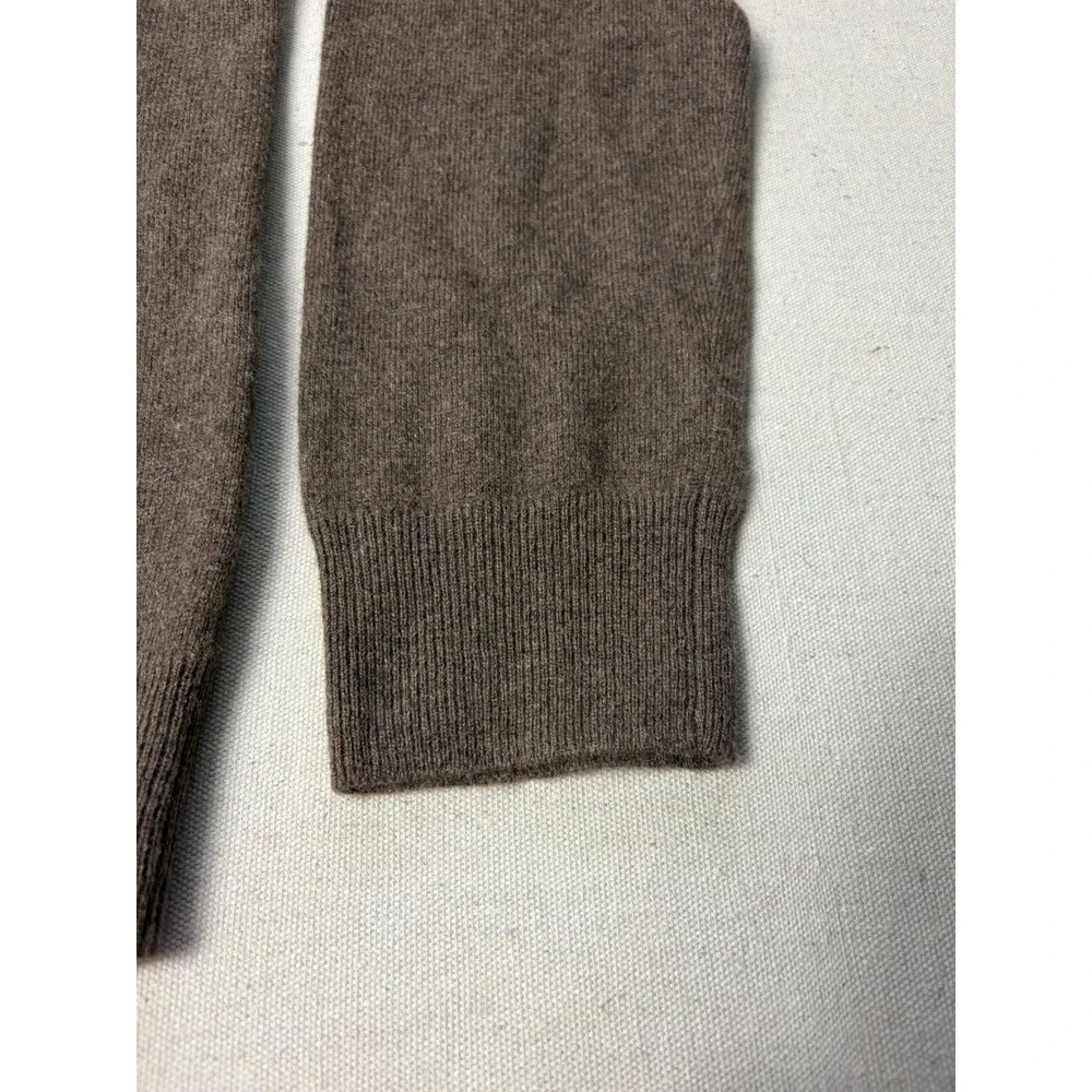 Quince Sweater Mens Med 100% Mongolian Cashmere 1/4 Zip Mock Neck Sweater  (C3)